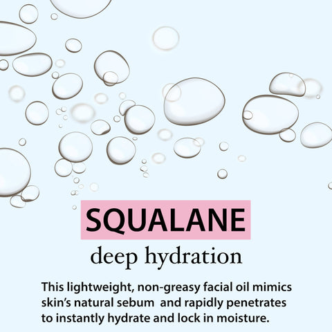 Squalane Oil Moisturizer - 100% Pure & Plant Derived for Face, Body, Skin and Hair - 2 fl. oz.