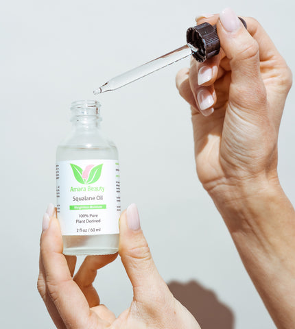 Squalane Oil Moisturizer - 100% Pure & Plant Derived for Face, Body, Skin and Hair - 2 fl. oz.